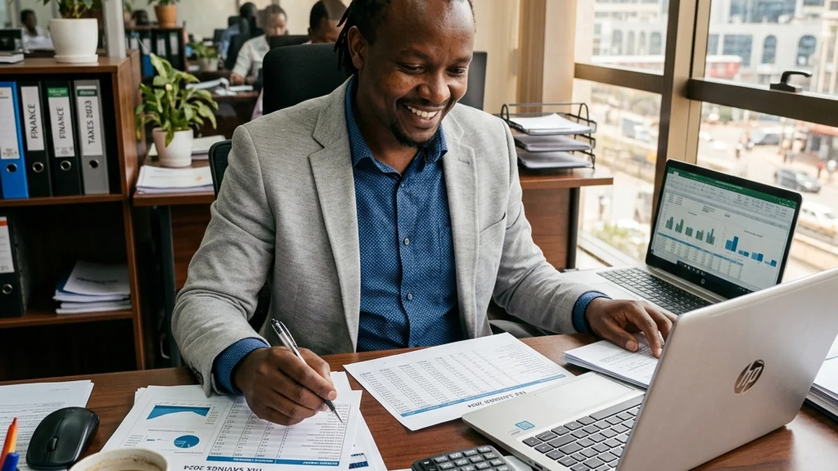Digital nomad managing cross-border tax compliance and residency documents